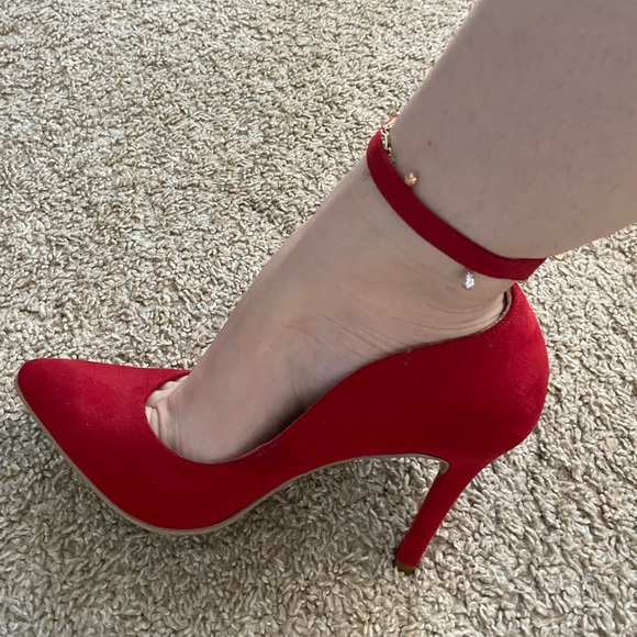 heeled shoes with strap pointed toe shoes - Picture 2 of 6